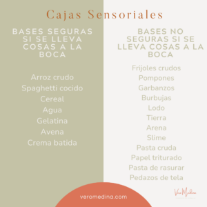 Bases cajas sensoriales